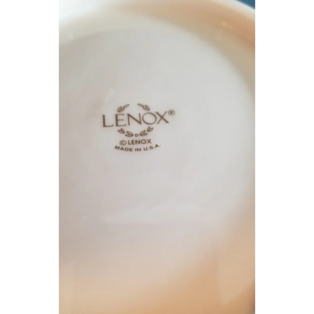 LENOX China Pierced Round Serving Centerpiece Bowl Floral